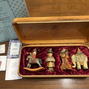 NIB Vintage G. DeBrekht Nutcracker 4 Piece Ornament Set - LIMITED EDITION #53315